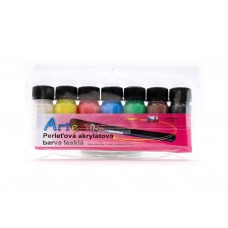 Sada univerzálnych akrylátových perleťových farieb ArteMiss