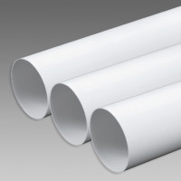 Kanál guľatý biely Kanál guľatý biely