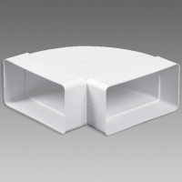 DB/Koleno VE1183 vodorov.ploché 90° 2x10x55 biele