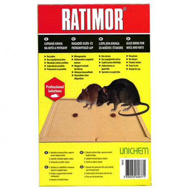 RATIMOR lepkavá kniha na myši a potkany