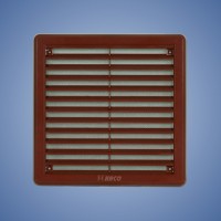 HACO/Mriežka vetracia+sieťka VM 100x100 krytka hnedá
