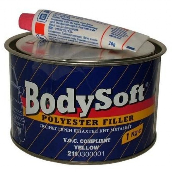BODY Soft Polyester filler 211 tmel žltý Tmely a autoopravárenské