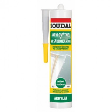 SOUDAL Akrylový tmel na sadrokartón SOUDAL Akrylový tmel na sadrokartón